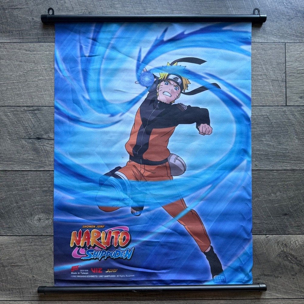Naruto Shippuden Naruto Uzumaki Rasengan Fabric Wall Scroll GE81606 33x21 Shonen